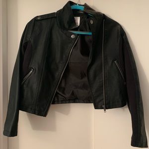 Faux leather jacket